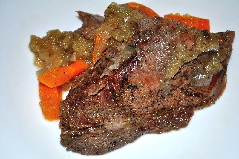 Шаг 7 приготовления Утка с яблоками в мультиварке