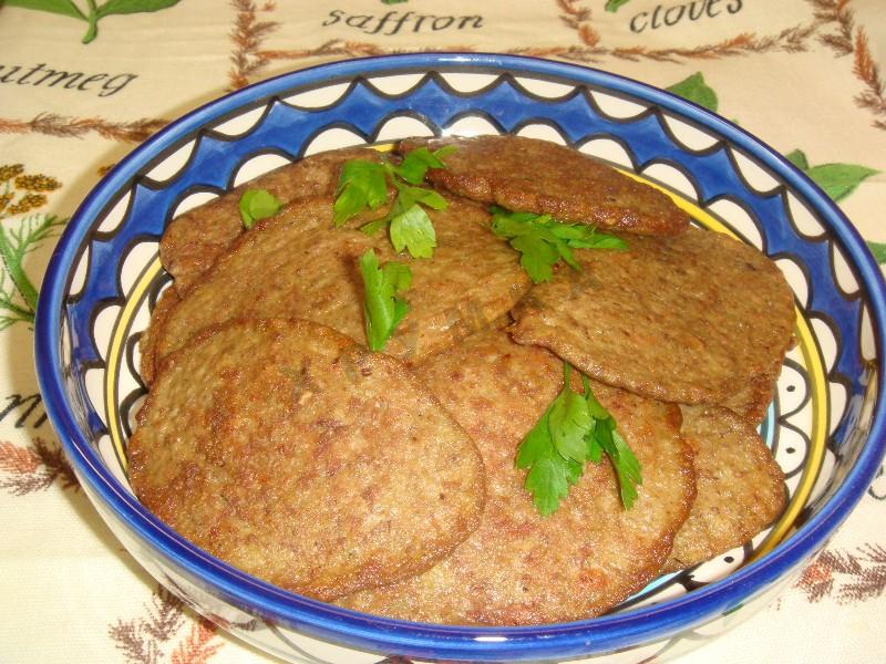 Шаг 7 приготовления Оладьи из куриной печени