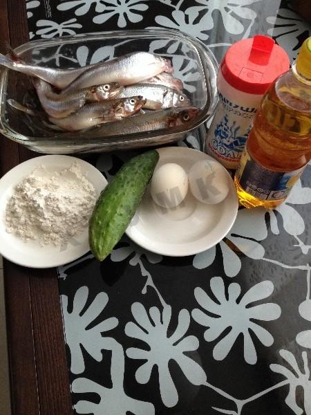 Шаг 1 приготовления Жареная корюшка