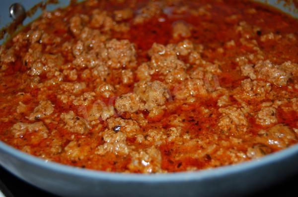Шаг 3 приготовления Гречка с соусом болоньезе