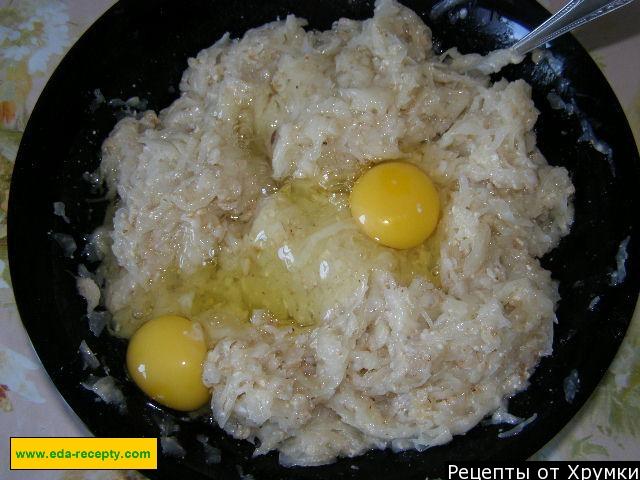 Шаг 5 приготовления Запеканка с овсяными хлопьями капустой и сыром на молоке