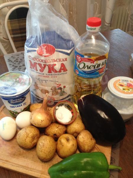 Шаг 1 приготовления Драники Микс