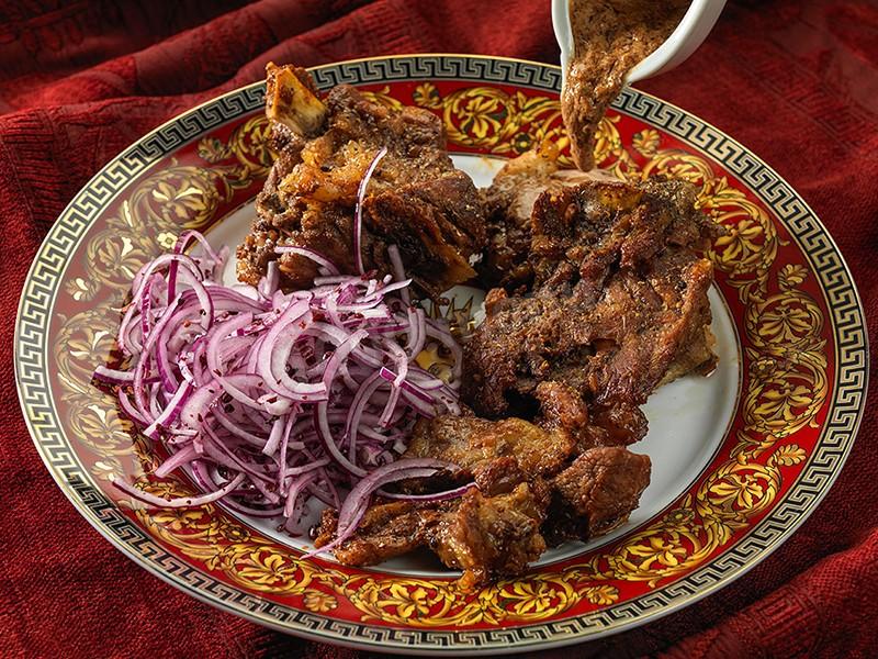Обложка рецепта Мясо барсука тушеное