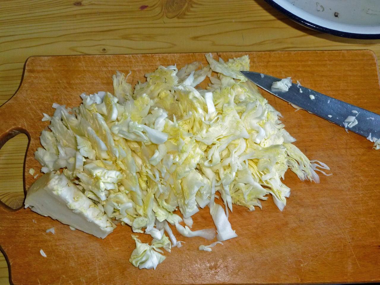 Шаг 8 приготовления Овощное рагу с грибами без картошки и мяса