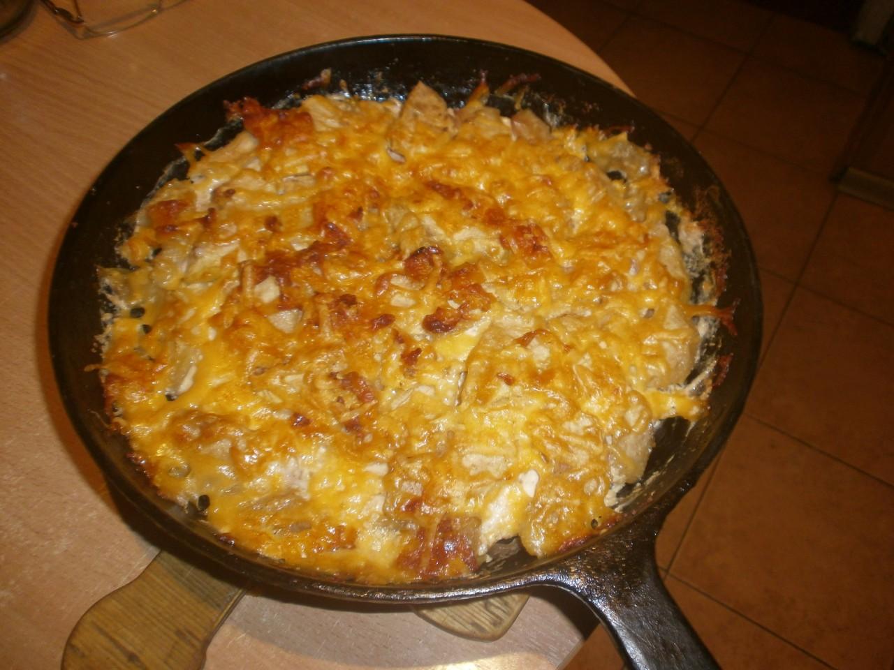 Шаг 16 приготовления Куриная грудка с яблоками в сливках