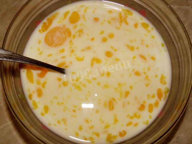 Шаг 5 приготовления Нежный омлет пышный