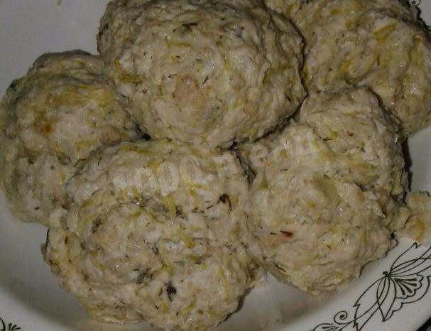 Обложка рецепта Кабачково мясные котлеты в пароварке