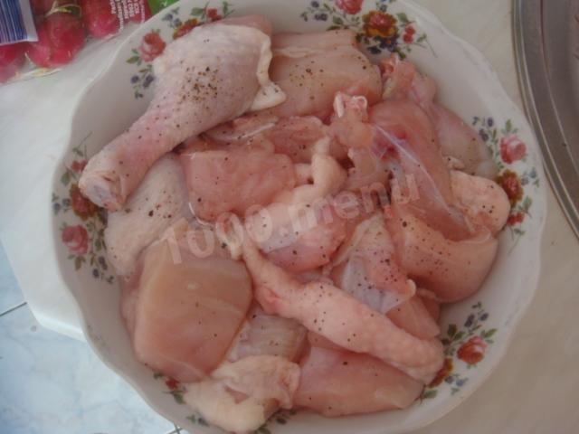 Шаг 2 приготовления Цыпленок с рисом