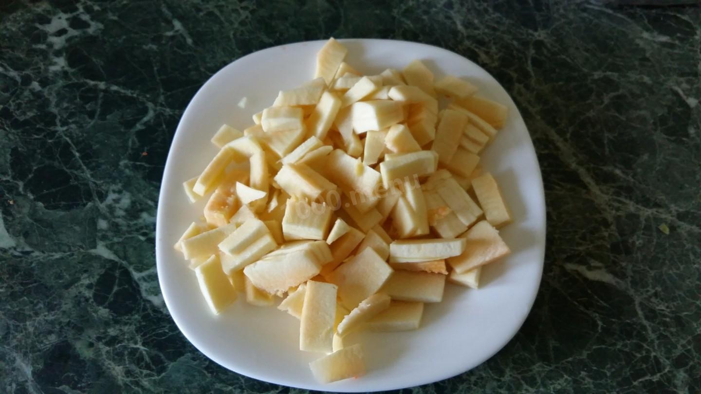 Шаг 4 приготовления Куриный стейк в духовке с овощами