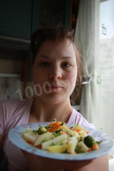 Шаг 8 приготовления Брюссельская капуста в мультиварке