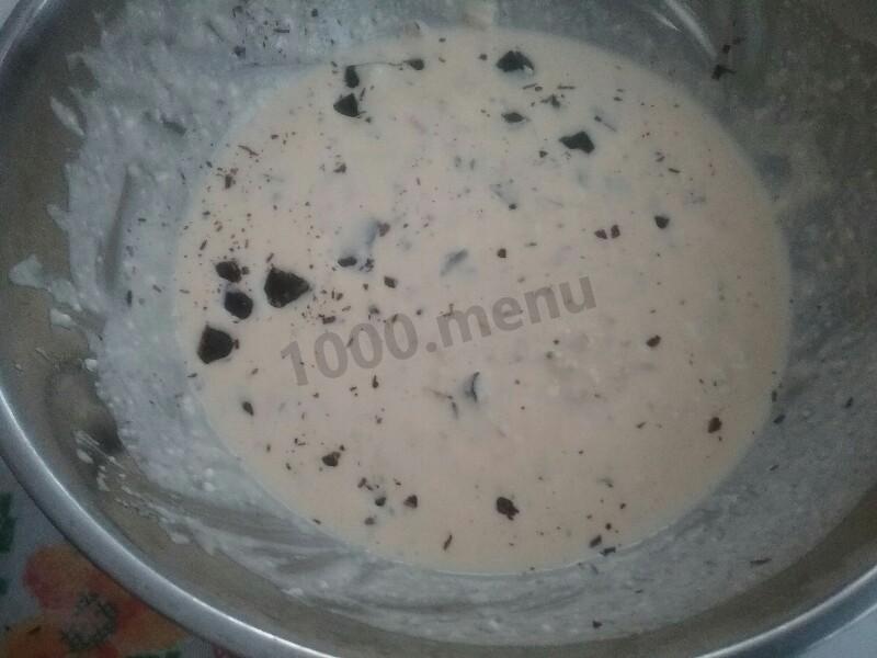 Шаг 4 приготовления Запеканка овсяно-творожная с мандаринами и шоколадом