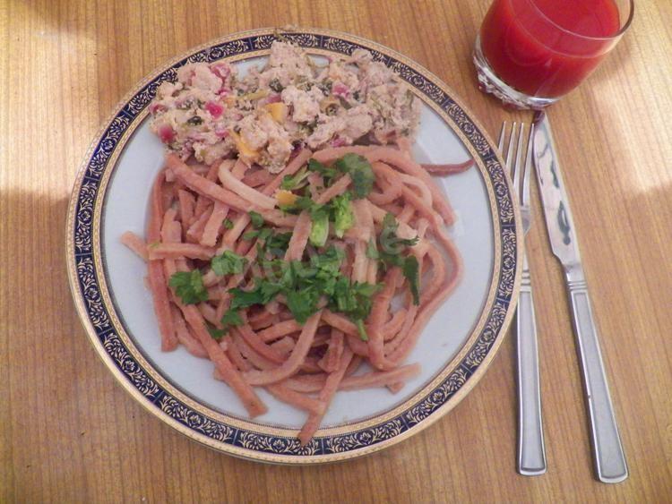 Шаг 13 приготовления Филе курицы, тушеное в сметанном соусе с зеленью