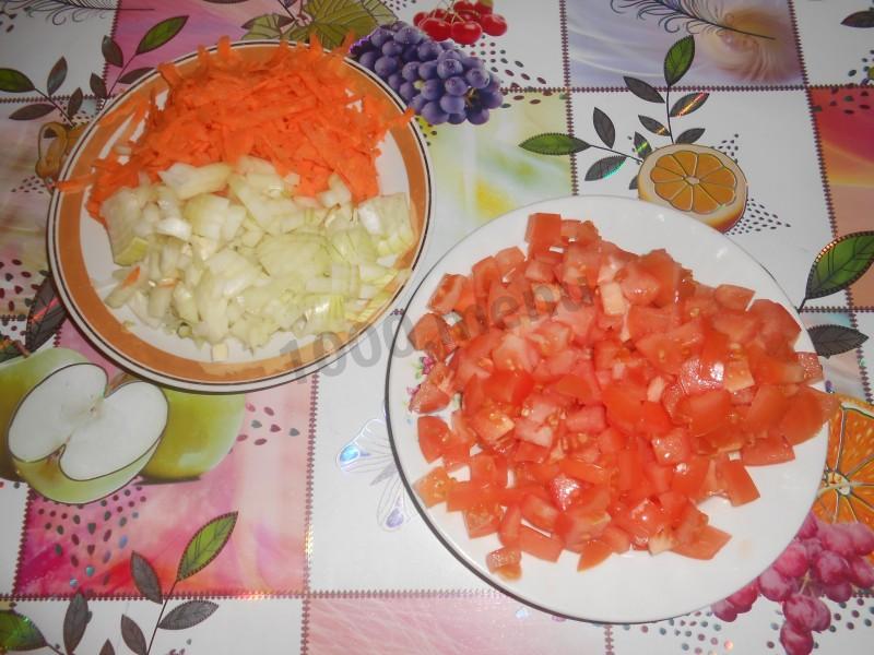 Шаг 3 приготовления Рисовая каша с овощами на гарнир