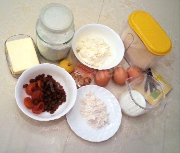 Шаг 1 приготовления Пасхальный кекс - кулич творожный