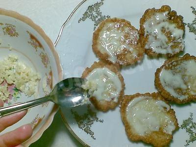Шаг 16 приготовления рисовые оладьи из каши с майонезом