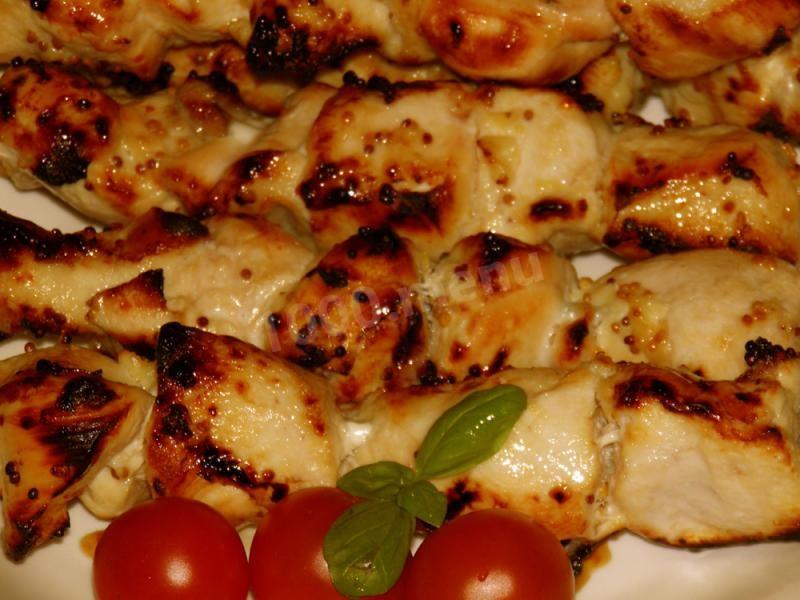 Обложка рецепта Шашлык с медом сочный на углях