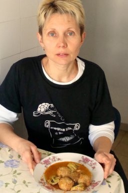Шаг 9 приготовления Рыба фаршем с овощами типа тефтелей