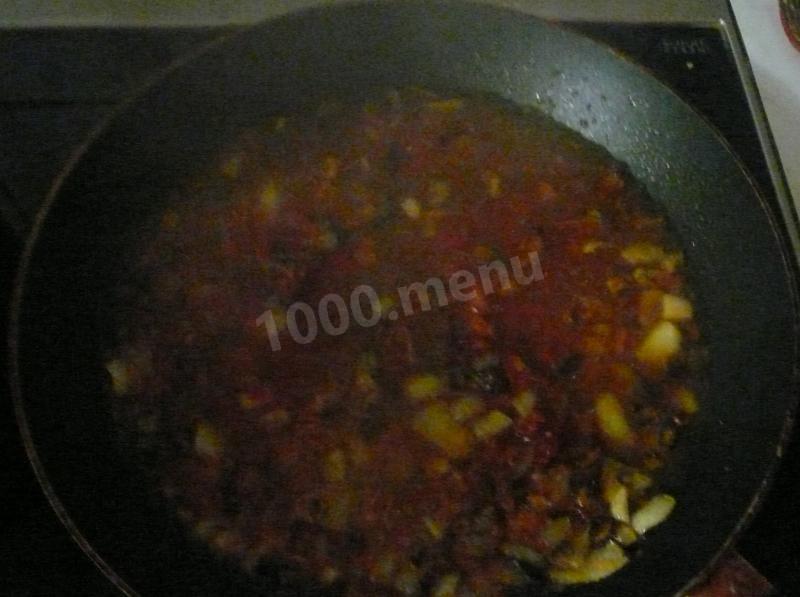 Шаг 10 приготовления Картофельный соус со свининой, морковью и майораном
