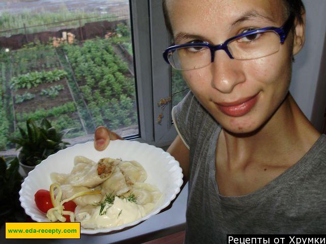 Шаг 14 приготовления Вкусные вареники с гречкой и овощами