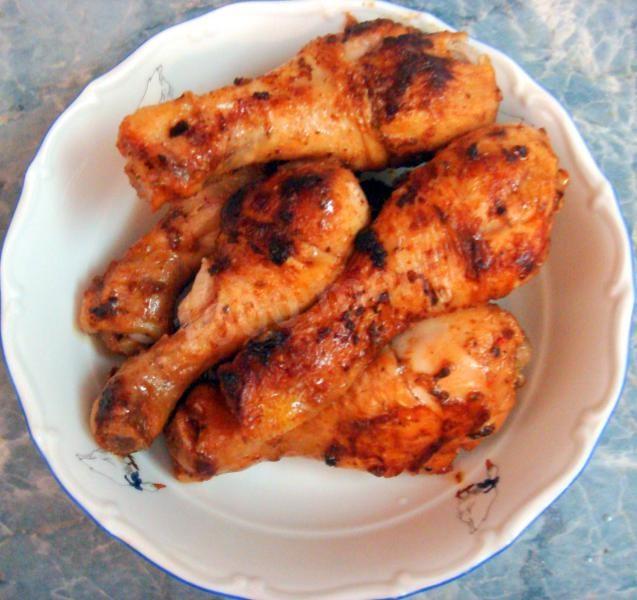 Шаг 5 приготовления Жареные куриные голени на сковороде с карри