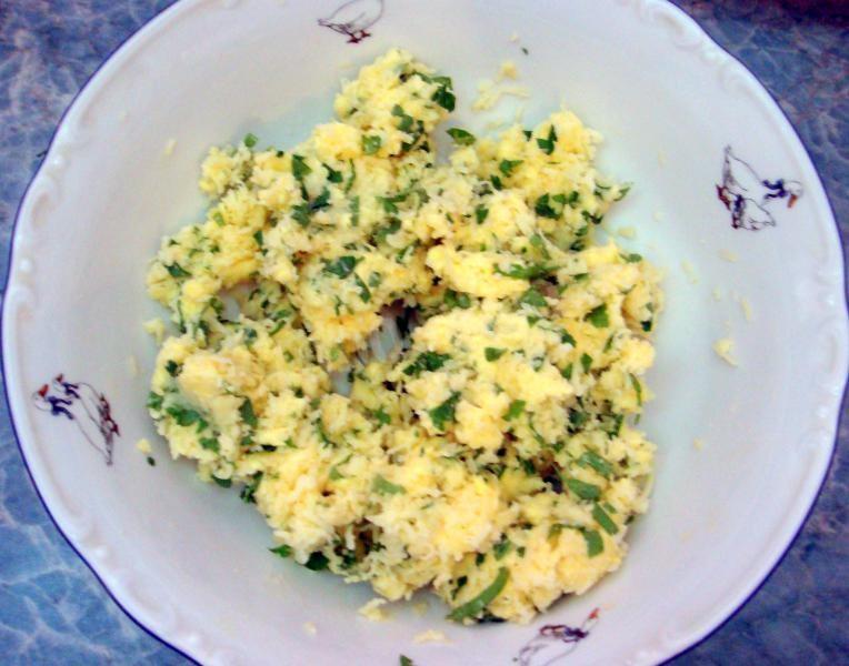 Шаг 9 приготовления Куриные котлеты с сыром Папараць кветка