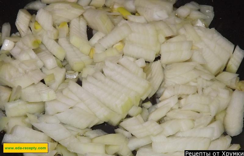 Шаг 3 приготовления Рисовая каша с грибами и мясом на воде
