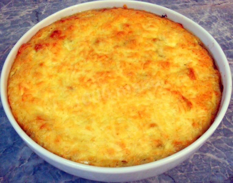 Шаг 19 приготовления Запеканка со свининой грибами картофельным пюре классическая