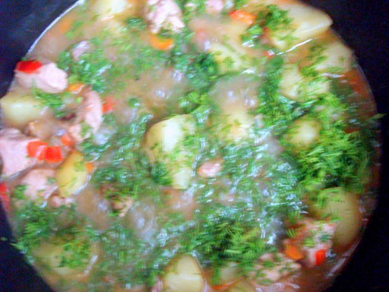 Шаг 12 приготовления Мясо тушеное в пиве