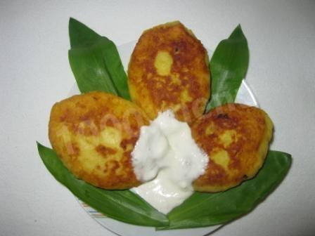 Обложка рецепта Зразы картофельные с горохом и грибами