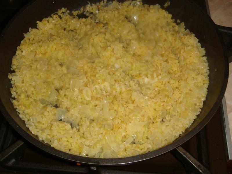 Шаг 8 приготовления Булгур с корицей