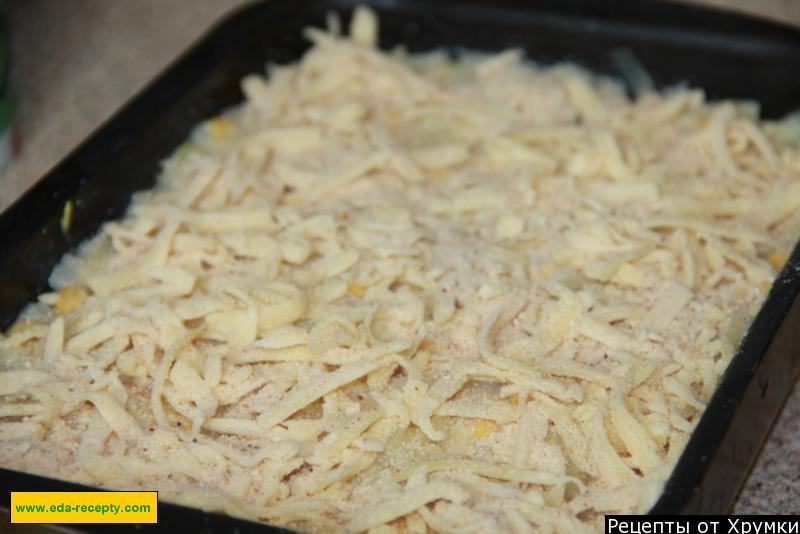 Шаг 11 приготовления Запеканка из капусты с кукурузой и сыром "Весенняя"