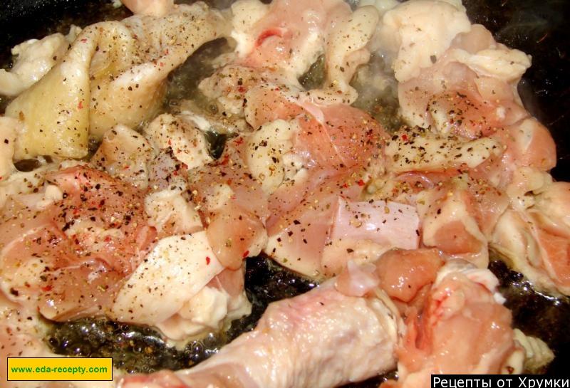 Шаг 3 приготовления Курица с овощами по-китайски