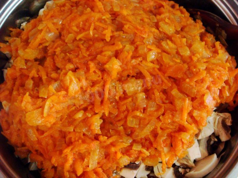 Шаг 18 приготовления Овощное рагу кабачки с капустой и шампиньонами