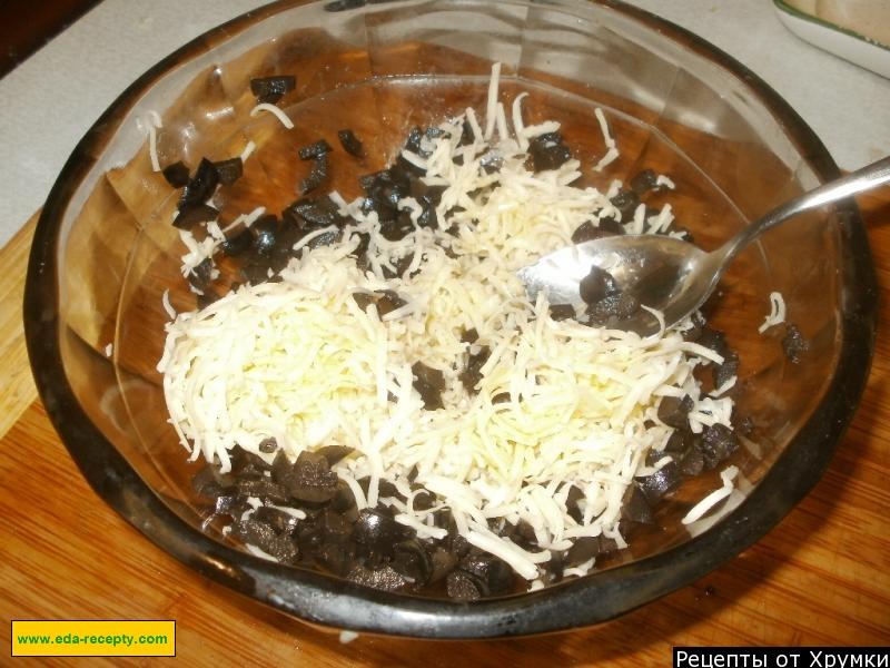 Шаг 3 приготовления Свиная корейка, фаршированная оливками и сыром