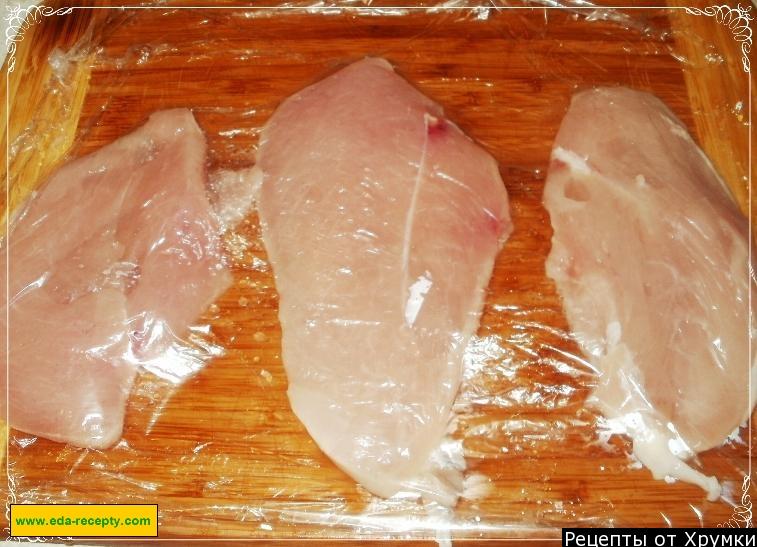 Шаг 5 приготовления Конверты из курицы с опятами