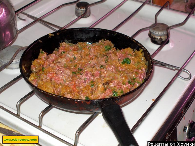 Шаг 4 приготовления Лазанья с фаршем сыром и овощами