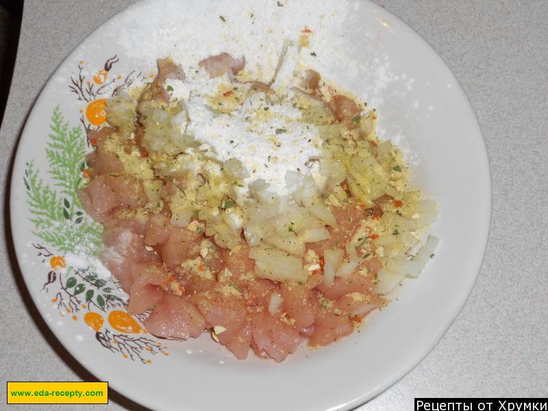 Шаг 1 приготовления Котлеты из куриного филе с манкой и крахмалом Пташки