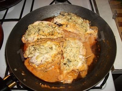 Шаг 7 приготовления Куриные слойки