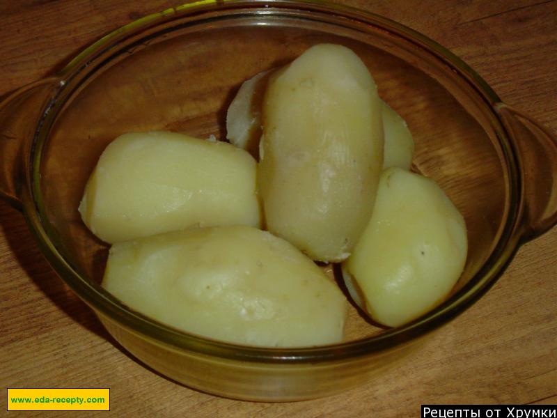 Шаг 2 приготовления Картофель с начинкой
