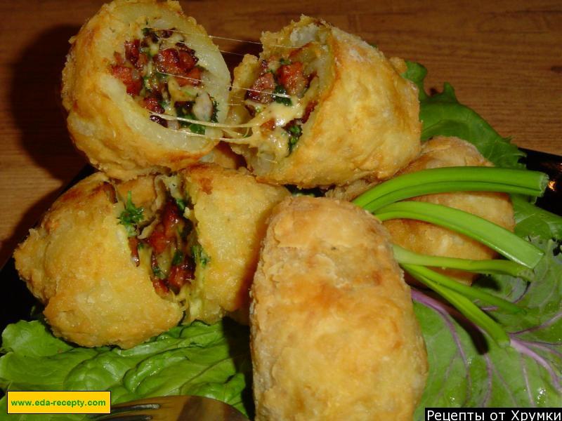 Шаг 9 приготовления Картофель с начинкой