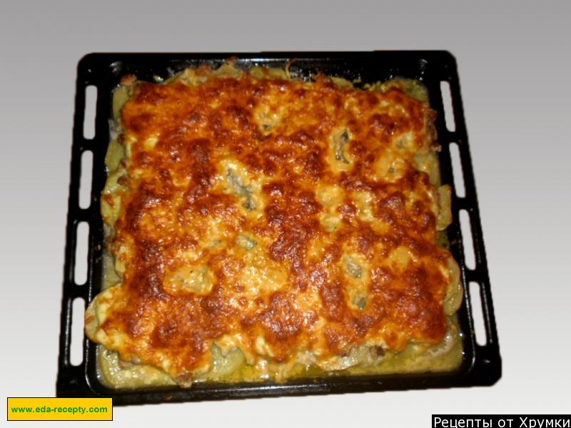 Шаг 7 приготовления Картофель с фаршем и сыром запеканка в духовке