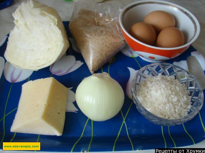 Шаг 1 приготовления Капустная запеканка