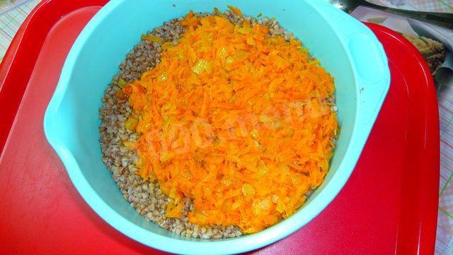 Шаг 3 приготовления Гречаники с говядиной и свининой в духовке