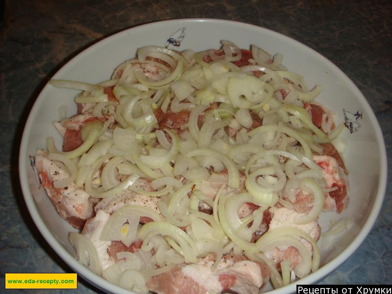 Шаг 3 приготовления Мясо почти по-французски в духовке