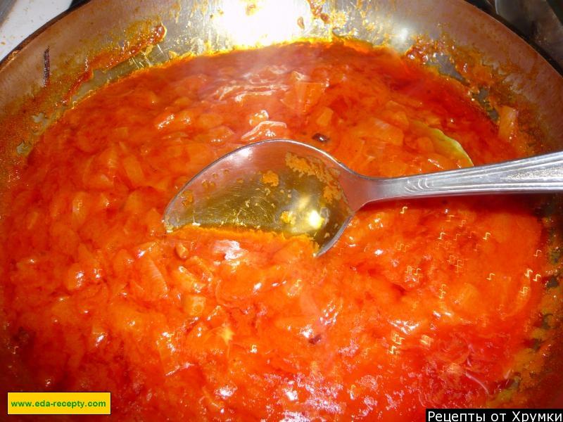 Шаг 12 приготовления Ленивые голубцы с рисом и фаршем