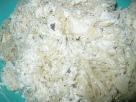 Шаг 5 приготовления Творожный кугель