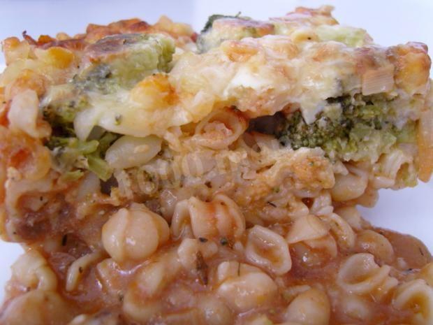 Обложка рецепта Домашняя лазанья с макаронами, говядиной и овощами