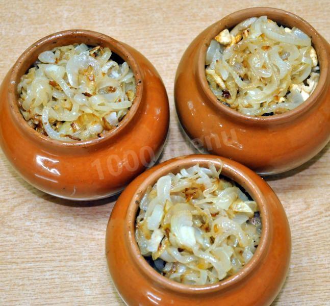 Шаг 6 приготовления Жаркое из курицы с грибами