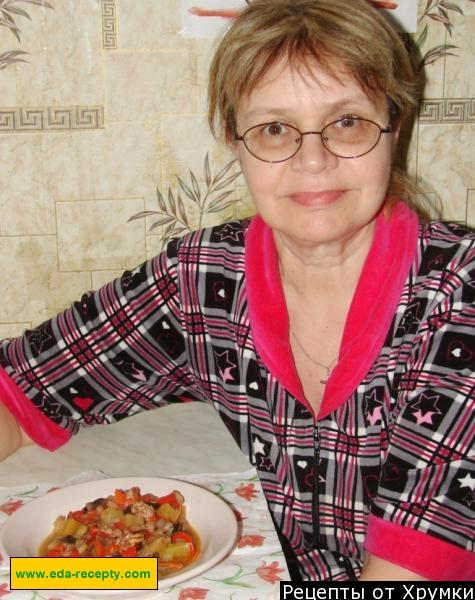 Шаг 8 приготовления Баклажаны с овощами и грецкими орехами на гарнир