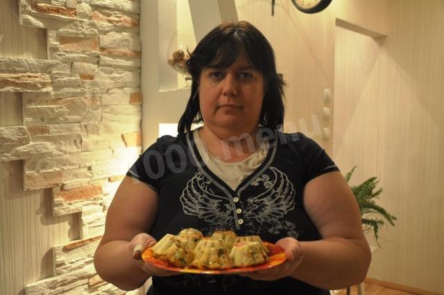 Шаг 13 приготовления Запеканка из яиц с сосисками, твердым сыром и петрушкой